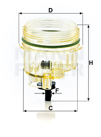 Стакан сепаратора для PreLine 270 с датч. загрязнения (6660612982)