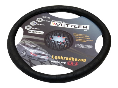 Оплетка на руль L 39-40 (классика,Волга) винил Черный VETTLER KLASSIKER