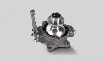 Кулак повор УАЗ 452 лев (мост Спайсер) (корпус+опора+шкворень) _