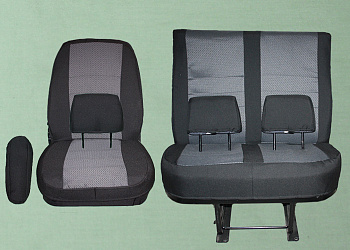 Чехлы на сиденья Газель Некст 3-х местн. (жаккард) (Н.Новгород)