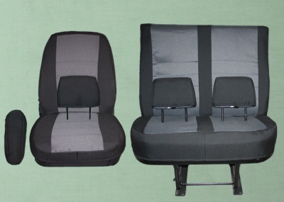 Чехлы на сиденья Газель Некст 3-х местн. (жаккард) (Н.Новгород)