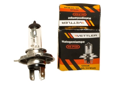 Лампа гал Н4 60/55 W ВЕТТЛЕР 12В QUARZ **