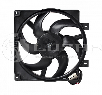 Вентилятор электрич 1118 Калина с кожухом с резистором Лузар