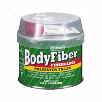Шпатлевка BODY со стекловолокном "BODY FIBER" (0,25кг) зеленая
