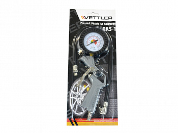 Пистолет для накачки шин с манометром VETTLER