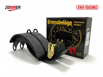 Колодка торм УАЗ Патриот РК Dymos задн после 2017 (к-т) ЗОММЕР на заклёпках