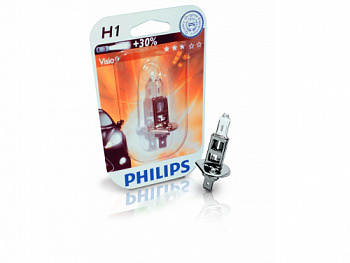 Лампа гал Н1 55 W Филипс PHILIPS 12V + 30% Premium (1шт)