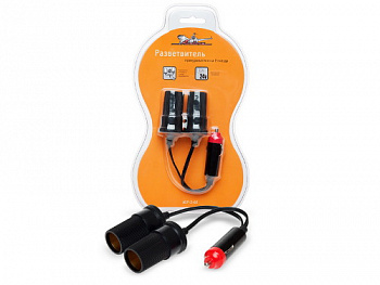 Разветвитель в прикуриватель (2 гнезда) "AIRLINE" (ASP-2-02)