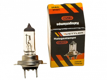 Лампа 24В гал H7 ВЕТТЛЕР 70 w *