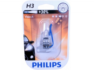 Лампа гал Н3 55 W Филипс PHILIPS 12V +30% Premium (1шт)