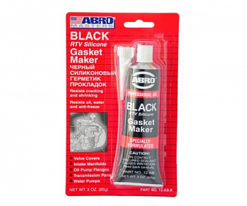 Герметик прокладка черный АБРО "ABRO" (85г)