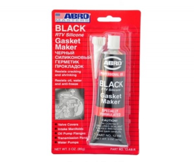Герметик прокладка черный АБРО "ABRO" (85г)