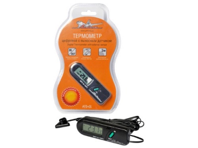 Термометр ЭРЛАЙН цифровой с выносным датчиком (ATD-01)