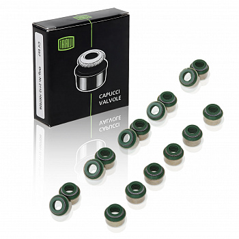 Колпачки маслосъемные 2110-12, 2170 16 кл. (к-т 16шт) Триалли