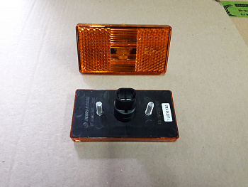 Фонарь габ боков Газон прямоуг желт светод (на шпильках) (еврофишка) (50.3731) 