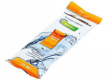 яяяСалфетки для рук влажные AIRLINE (20шт)  (AN-H-01)