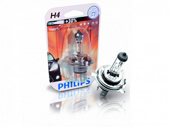 Лампа гал Н4 60/55 W Филипс PHILIPS12V +30% Premium (1шт)