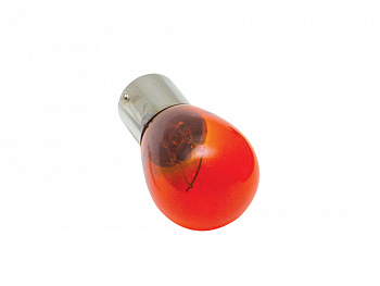 Лампа 12В 1 конт больш указ повор желтая смещ цок Простая (P 21w) 