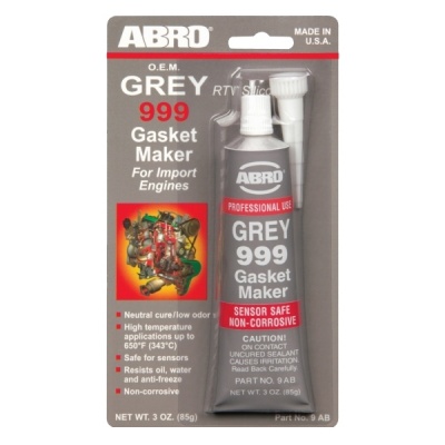 Герметик прокладка серый АБРО "ABRO" (85гр) RTV 999