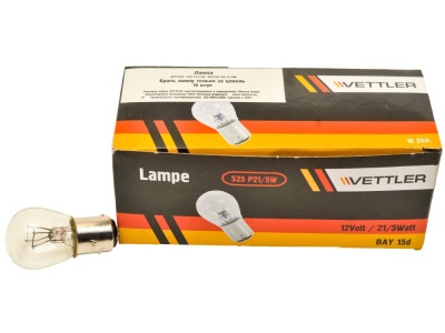 Лампа 12В 2-х конт ассорт (P 21/5w)
