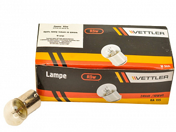Лампа 24В 1 конт средняя  Простая (диам 15) (R 5w)