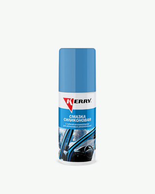 Смазка силиконовая КЕРРУ с губкой (для уплотнителей) 100 мл флакон