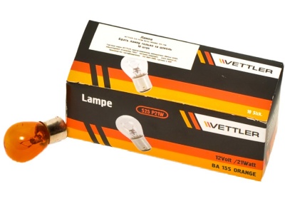 Лампа 12В 1 конт больш указ повор белая ассорт с цок (P 21w)