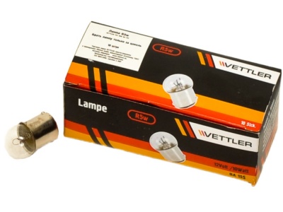 Лампа 12В 1 конт средн ассорт (диам 15) (R 10w)