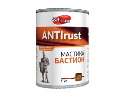 Мастика полимерно-битумная Бастион морозостойкая (1 кг) банка