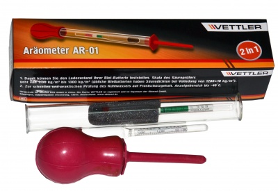 Ареометр универсальный ВЕТТЛЕР (электролит+тосол)