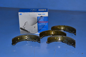 Колодка торм 1118 Калина, Приора под АВС зад (к-т) (ВИС) фирм.упак. 