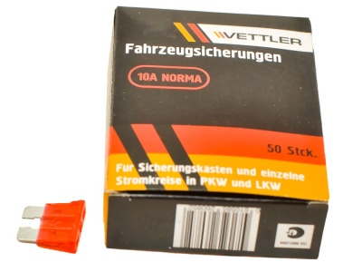 Предохранитель VETTLER плоский 10А !!!