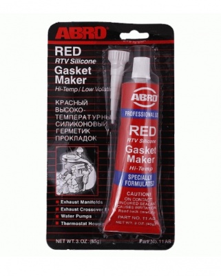 Герметик прокладка красный АБРО "ABRO" (85г)